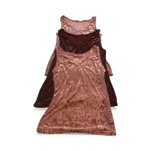 Velvet Floral Tank Tops Sets